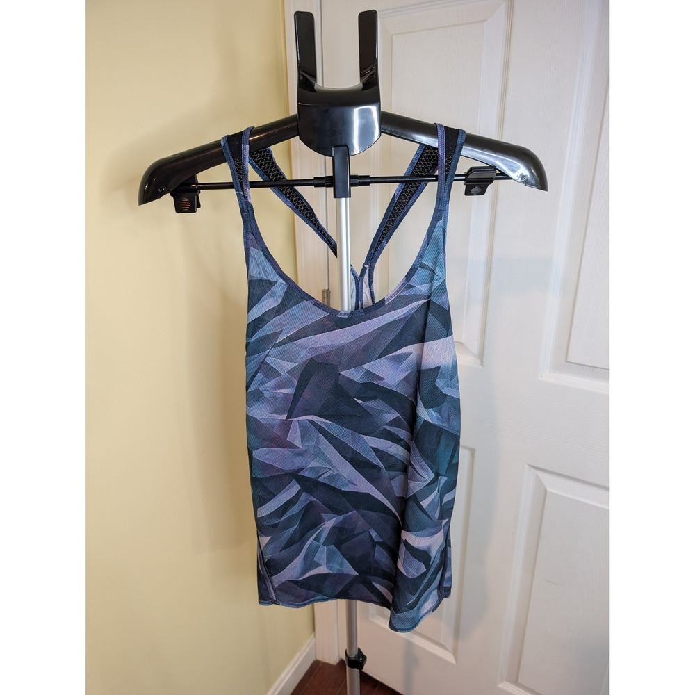 Lululemon Real Quick Singlet Tank Top Pretty Prism Active - Size 8